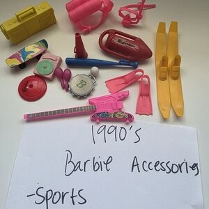 Assorted Barbie Sports , Music Accessories